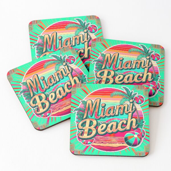 Item preview, Classic Vintage Miami Beach Florida Logo designed and sold by TheArtOfPat.