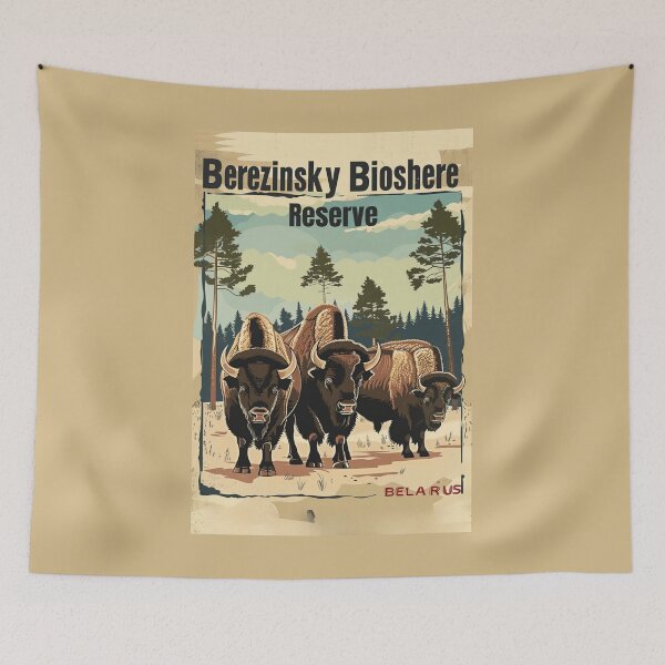 Item preview, A Vintage Travel Illustration of the Berezinsky Biosphere Reserve - Belarus  designed and sold by GoodOldVintage.