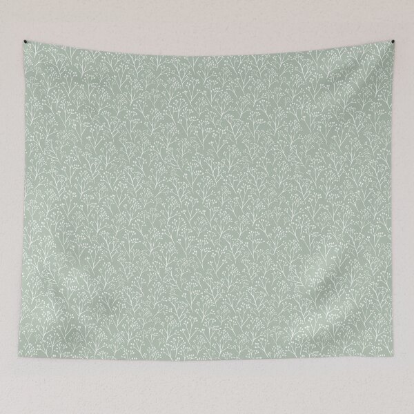 Item preview, Minimalistic leaf pattern - sage green designed and sold by LindaSitniece.