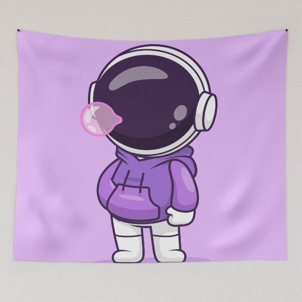 Item preview, Cute Astronaut Blowing Gum with Hoodie Cartoon Vector Icon - Adorable Science and Fashion Illustration designed and sold by hjian8219.