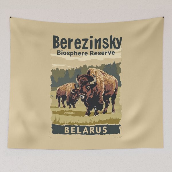 Item preview, A Vintage Travel Illustration of the Berezinsky Biosphere Reserve - Belarus  designed and sold by GoodOldVintage.