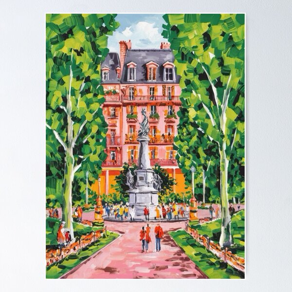 Item preview, Charming Parc Monceau: Paris Park Art designed and sold by CARRAANN.