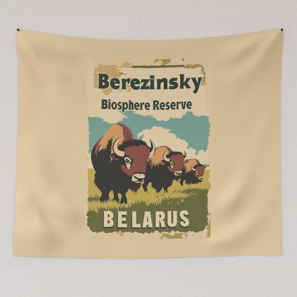 Item preview, A Vintage Travel Illustration of the Berezinsky Biosphere Reserve - Belarus  designed and sold by GoodOldVintage.