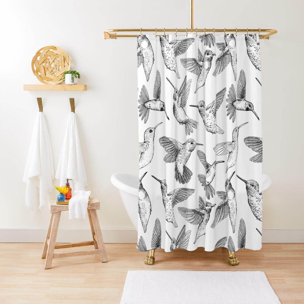Hummingbirds Shower Curtain