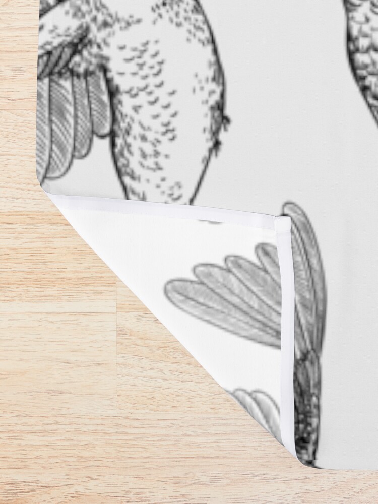 Alternate view of Hummingbirds Shower Curtain