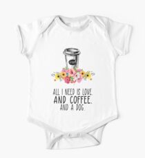 all I need is love and coffee t-shirts One Piece - Short Sleeve