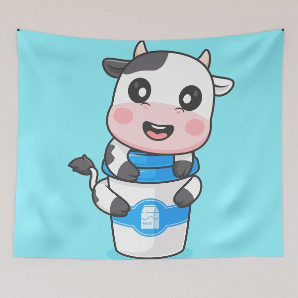 Item preview, Cute Cow Hugging Coffee Cup Cartoon Vector Icon - Adorable Animal and Drink Illustration designed and sold by hjian8219.