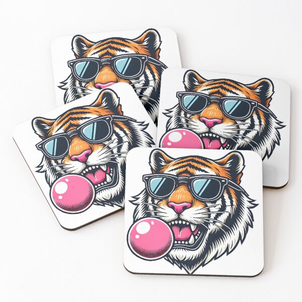 Item preview, Cool Tiger with Bubblegum designed and sold by ArtistryTouch.