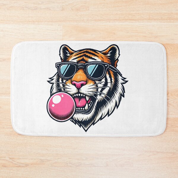 Item preview, Cool Tiger with Bubblegum designed and sold by ArtistryTouch.