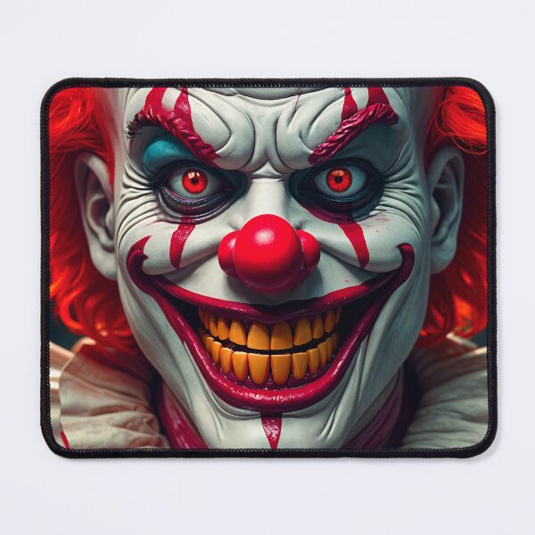 Aperçu de l'œuvre Clown tueur fou effrayant créée et vendue par TheArtOfPat.