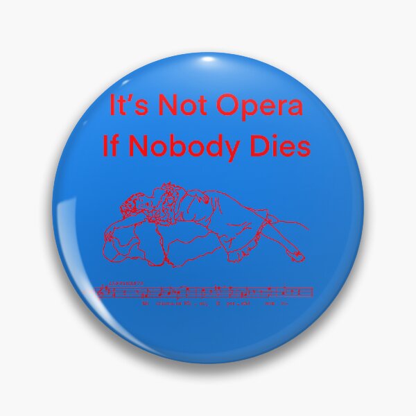 Item preview, Not Opera 1 red writing designed and sold by ClaireBillson.