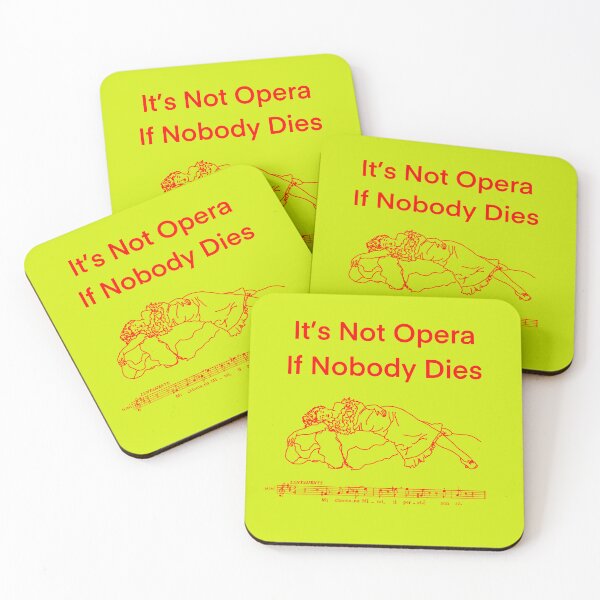 Item preview, Not Opera 1 red writing designed and sold by ClaireBillson.