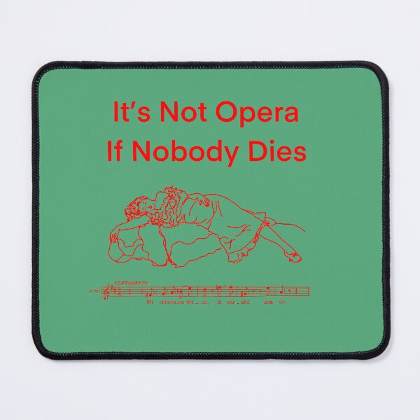 Item preview, Not Opera 1 red writing designed and sold by ClaireBillson.