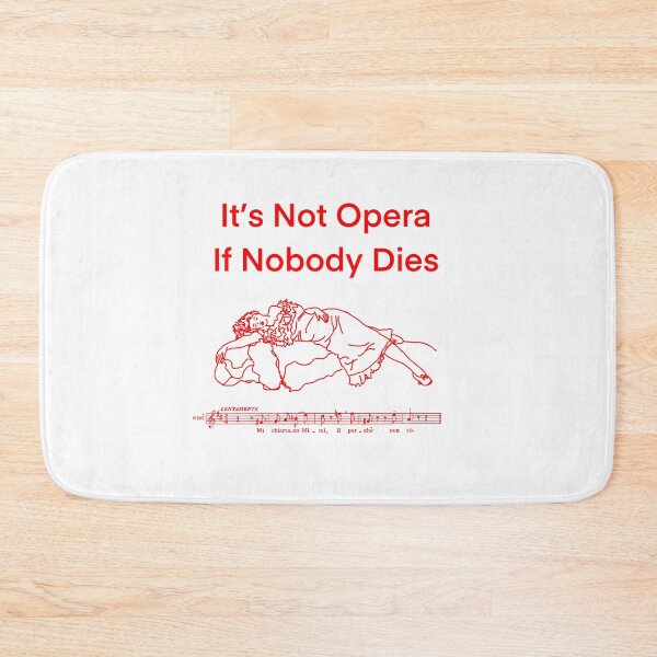 Item preview, Not Opera 1 red writing designed and sold by ClaireBillson.
