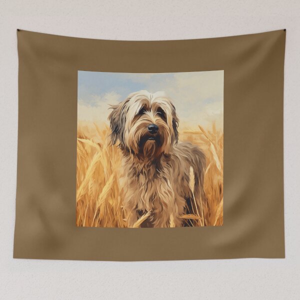Item preview, Briard in a Wheat Field designed and sold by Samuelsboro.