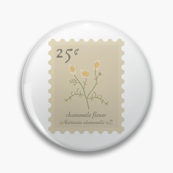 Item preview,  Chamomile flower vintage stamp designed and sold by Jasmine Sixel.
