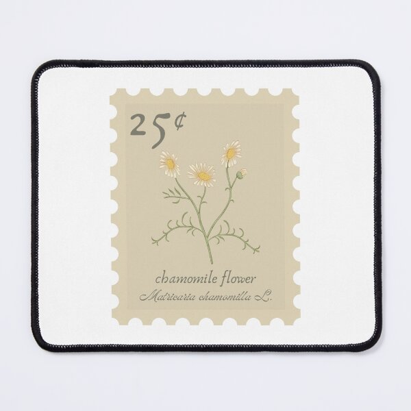 Item preview,  Chamomile flower vintage stamp designed and sold by Jasmine Sixel.