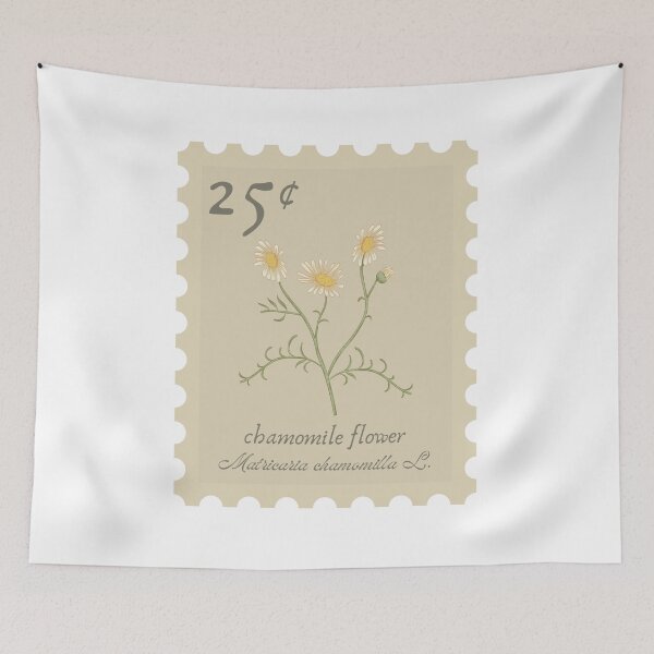 Item preview,  Chamomile flower vintage stamp designed and sold by Jasmine Sixel.