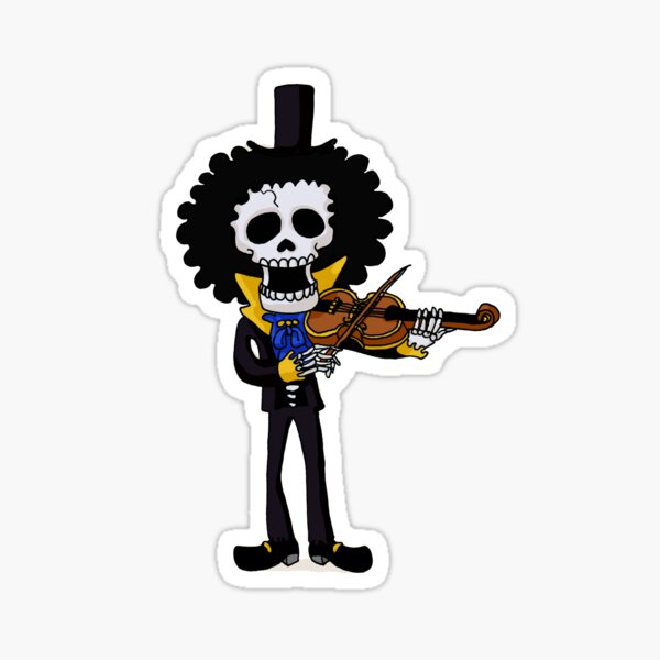 Brook squelette pirate Sticker