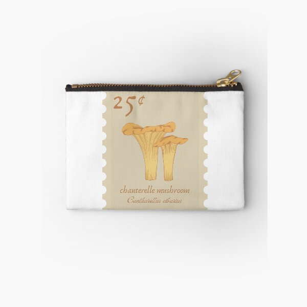 Item preview, Chanterelle mushroom vintage stamp designed and sold by Jasmine Sixel.