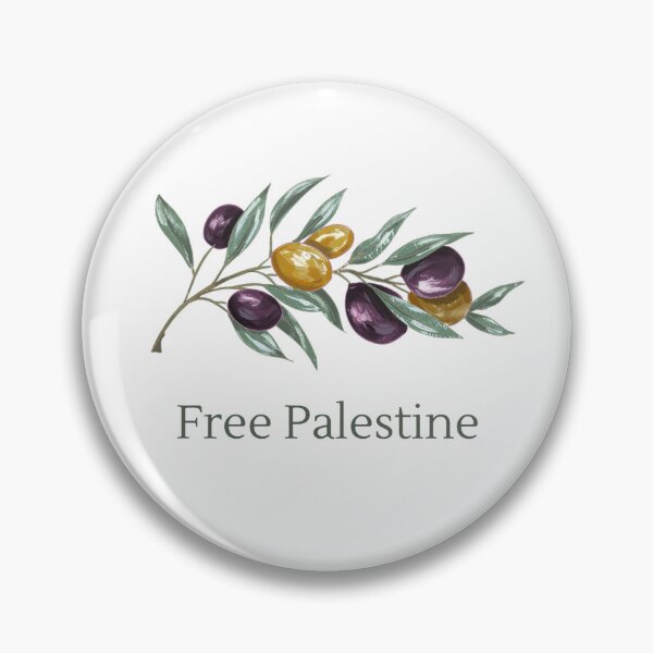 Item preview, Free Palestine Painted Olive Branch designed and sold by SpamiltonPrints.