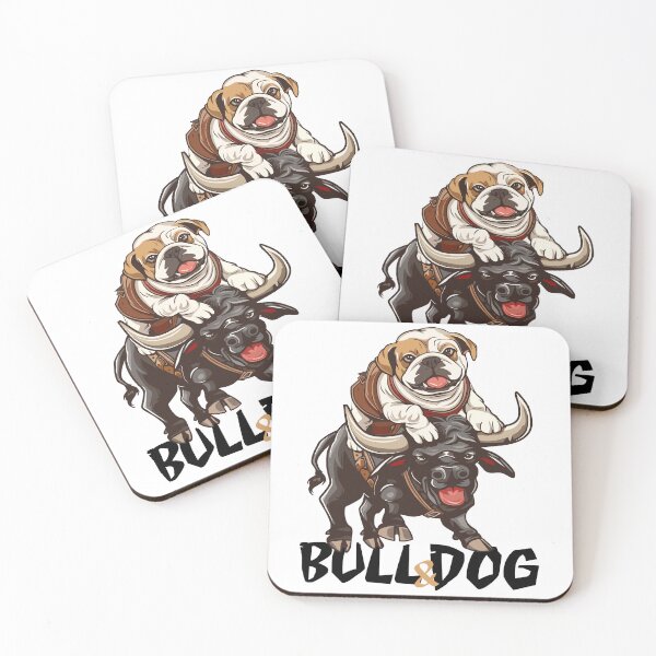 Item preview, Bull & Dog funny cartoon animals designed and sold by Stereotype-pro.
