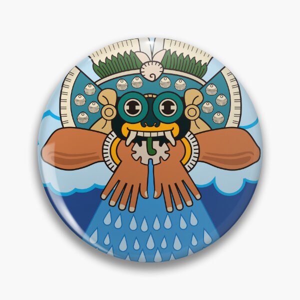Item preview, Tláloc making rain designed and sold by ocelotlcalli.