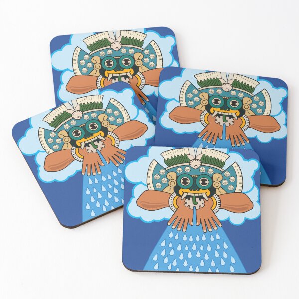 Item preview, Tláloc making rain designed and sold by ocelotlcalli.