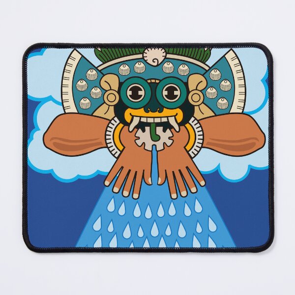 Item preview, Tláloc making rain designed and sold by ocelotlcalli.