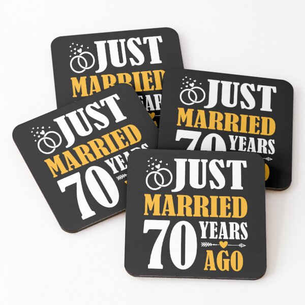 Item preview, Just Married 70 Years Ago designed and sold by skeastore.