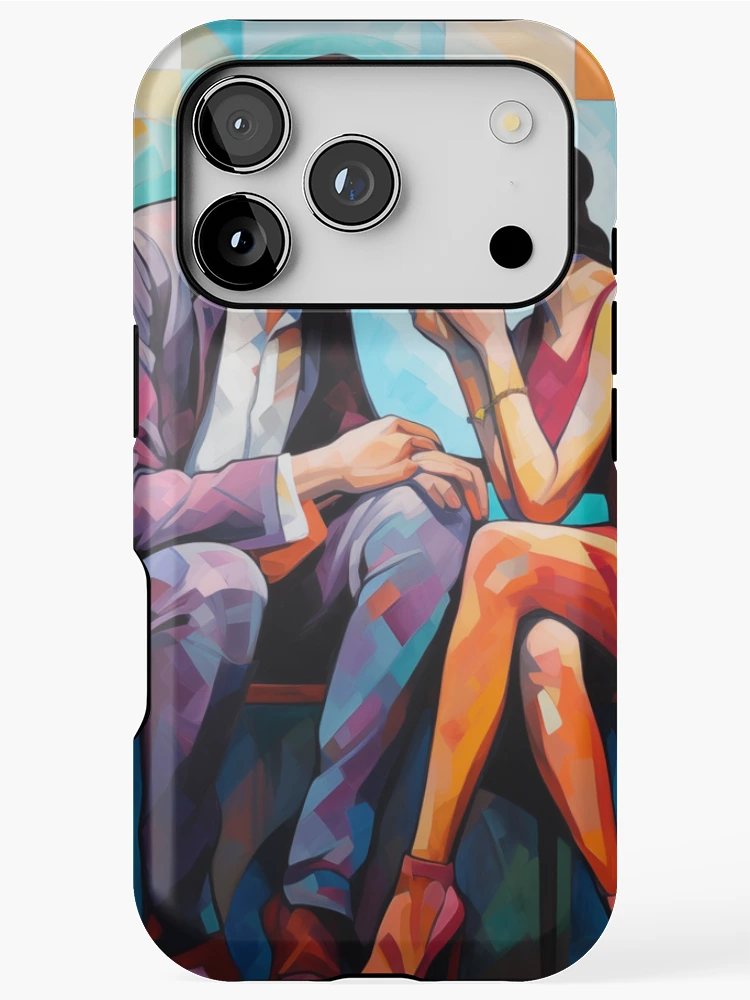 Thumbnail 1 of 4, iPhone Case, Abstract Couple designed and sold by Rtymer.