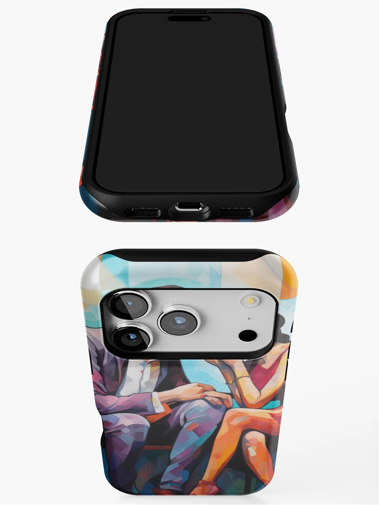 Thumbnail 3 of 4, iPhone Case, Abstract Couple designed and sold by Rtymer.