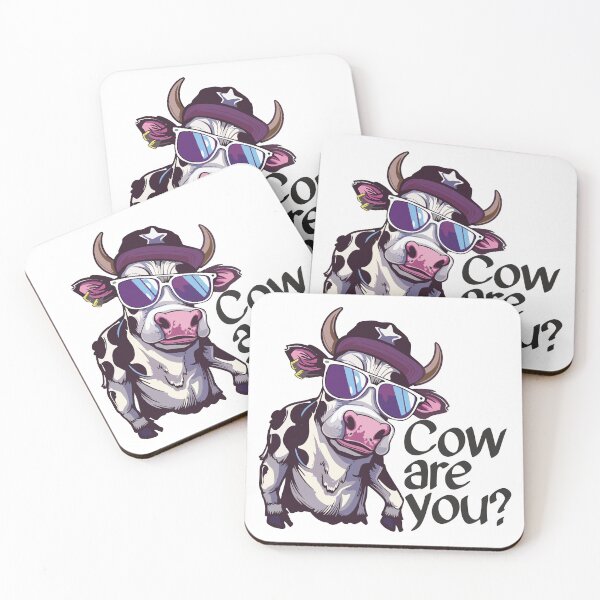 Item preview, Cow are you? Funny cow cartoon style designed and sold by Stereotype-pro.