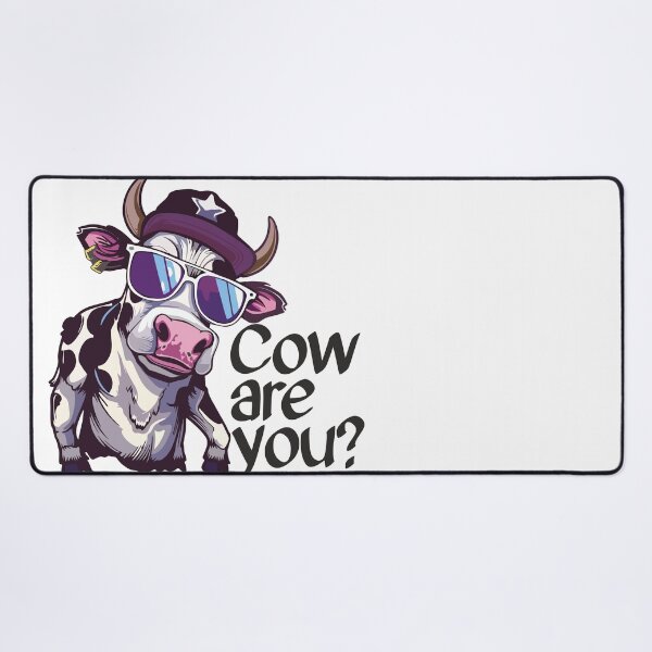 Item preview, Cow are you? Funny cow cartoon style designed and sold by Stereotype-pro.