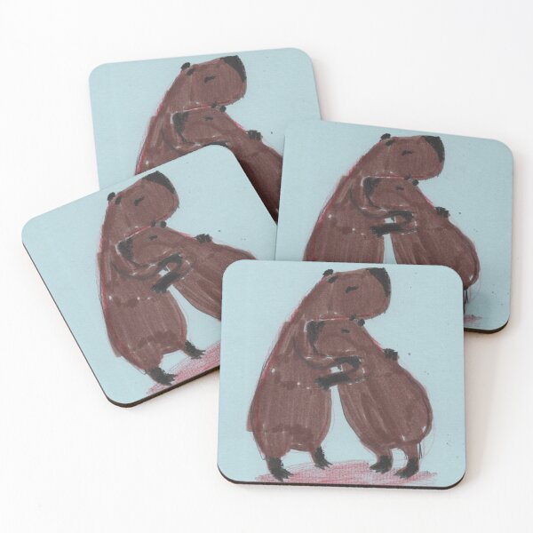 Item preview, capibaras abrazándose designed and sold by guilhernunes.