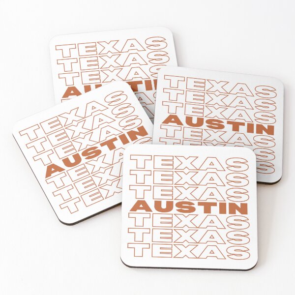 Item preview, Burnt Orange Austin Texas State Pride Bold Text Design designed and sold by Lyrical Little Things.