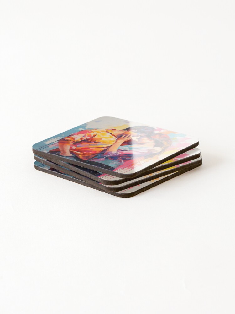 Thumbnail 4 of 5, Coasters (Set of 4), Abstract Couple designed and sold by Rtymer.