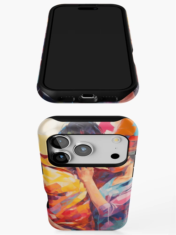 Thumbnail 3 of 4, iPhone Case, Abstract Couple designed and sold by Rtymer.
