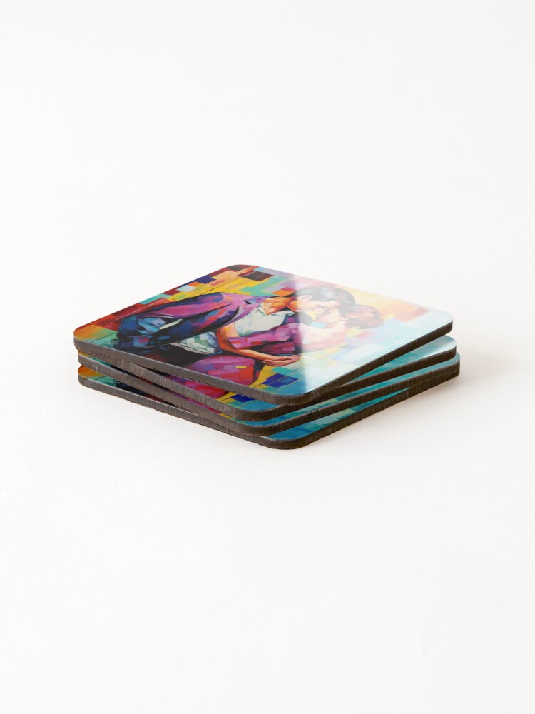 Thumbnail 4 of 5, Coasters (Set of 4), Abstract Couple designed and sold by Rtymer.