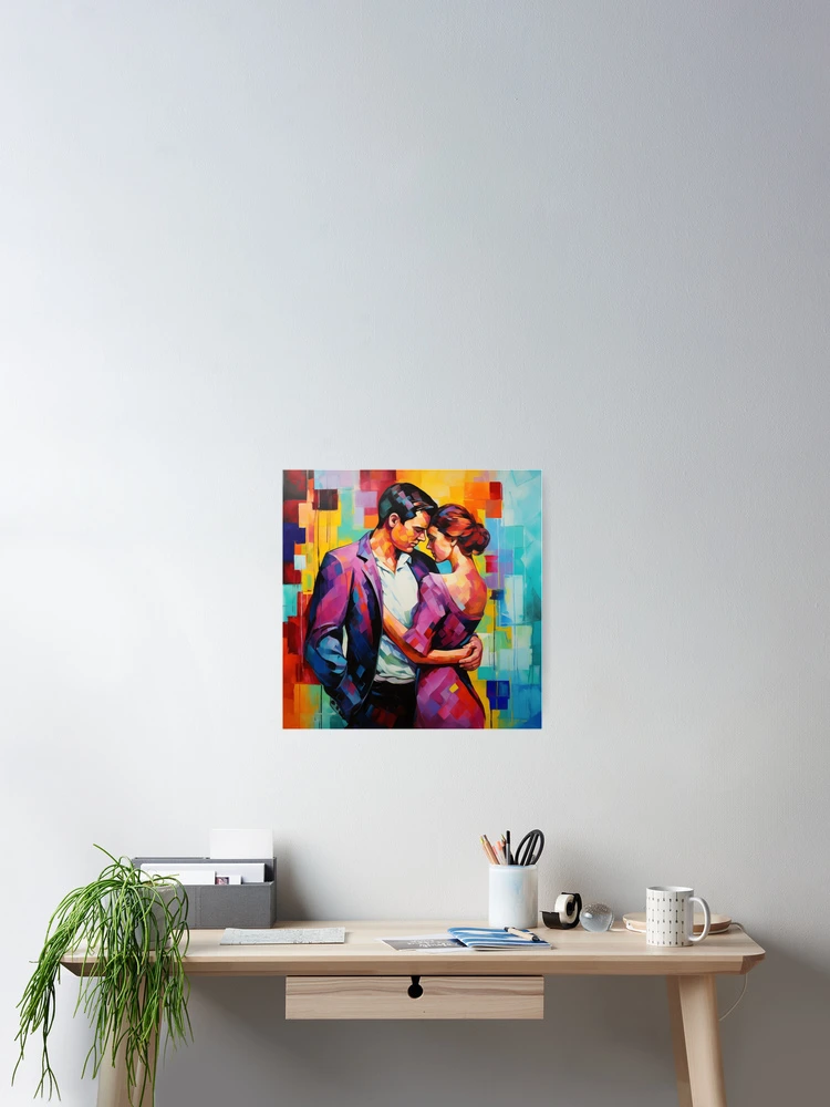 Thumbnail 2 of 3, Poster, Abstract Couple designed and sold by Rtymer.