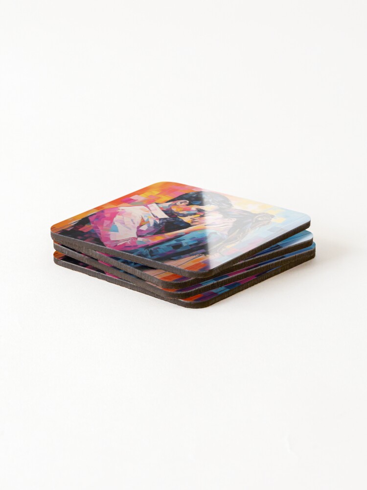 Thumbnail 4 of 5, Coasters (Set of 4), Abstract Couple designed and sold by Rtymer.