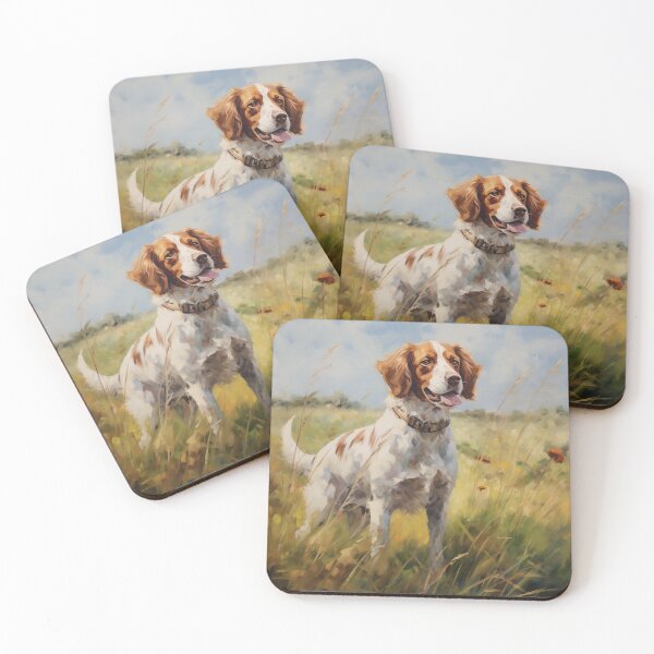 Item preview, Brittany Spaniel in grassy Field designed and sold by Samuelsboro.