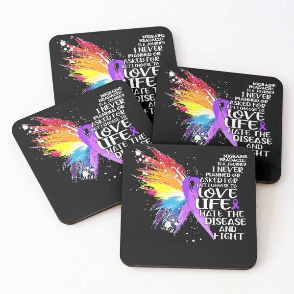 Item preview, Migraine Headache is a journey I NEVER planned or asked for but i choose to LIVE LIFE hate the disease and FIGHT designed and sold by KatMercerr.