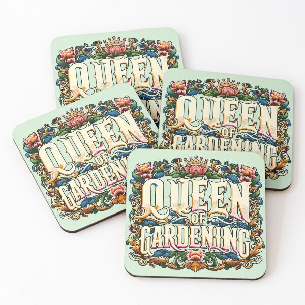 Item preview, Queen of Gardening, typography designed and sold by maxmaj.