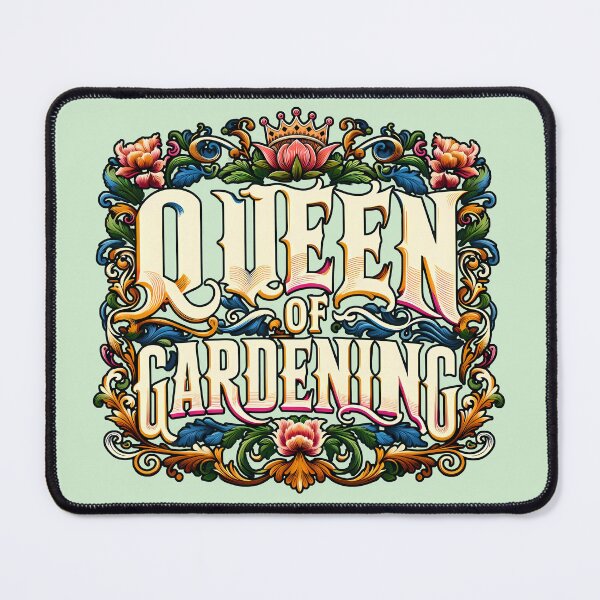 Item preview, Queen of Gardening, typography designed and sold by maxmaj.