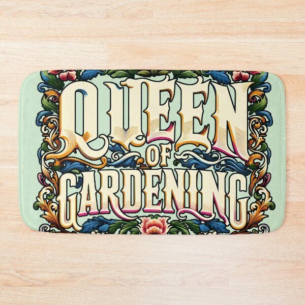 Item preview, Queen of Gardening, typography designed and sold by maxmaj.