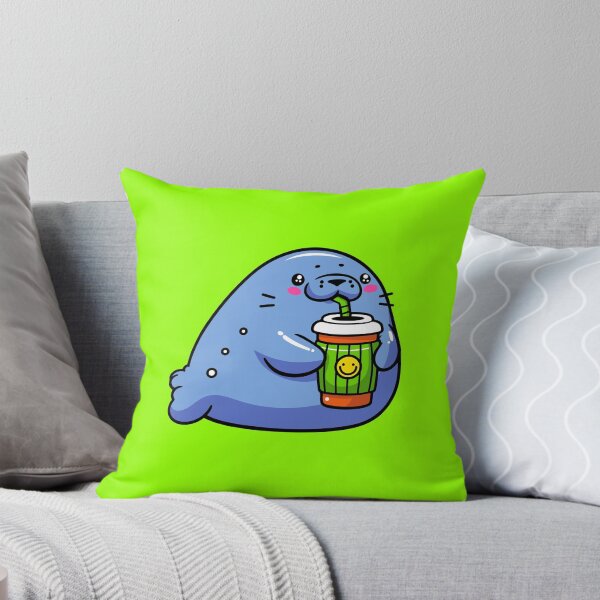 Item preview, happy manatee enjoy some bevereges designed and sold by meladesigne.