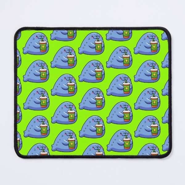 Item preview, happy manatee enjoy some bevereges designed and sold by meladesigne.