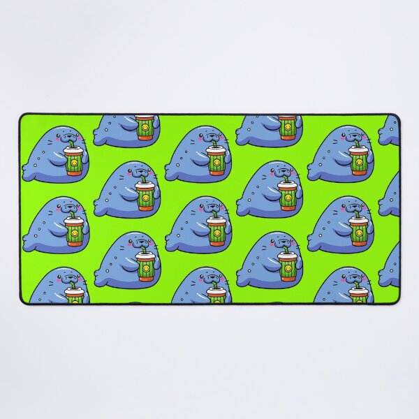 Item preview, happy manatee enjoy some bevereges designed and sold by meladesigne.