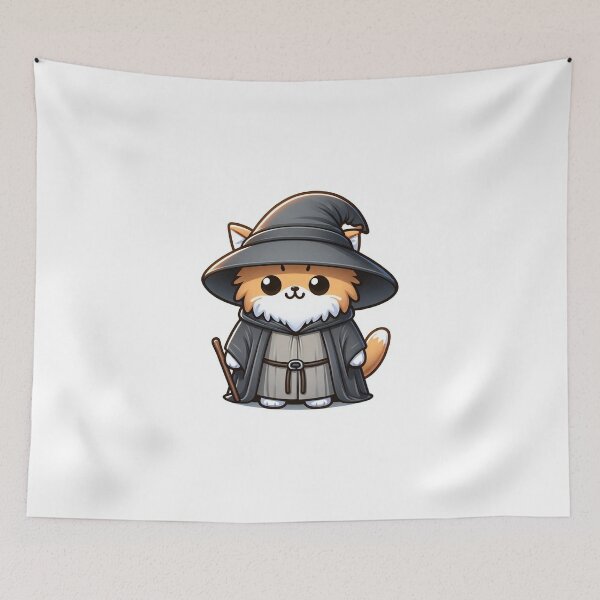 Item preview, Meowdalf the Grey: Keeper of the Catnip and Protector of the Living Room Realm! designed and sold by Aesthetica Designs.